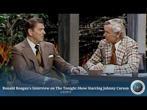 Ronald Reagan's Interview on The Tonight Show Starring Johnny Carson 1/3/1975