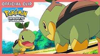 Turtwig vs. Turtwig! 💚 | Pokémon: Diamond and Pearl | Official Clip