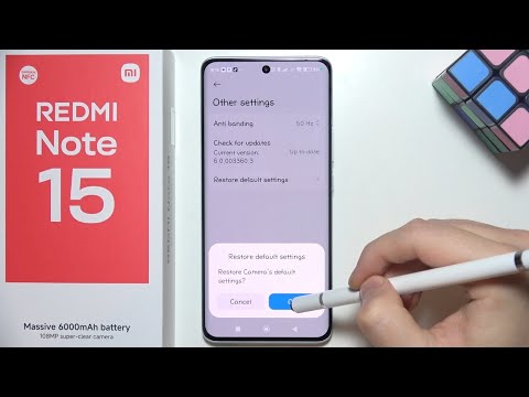 Redmi Note 15: How to Reset Camera Settings