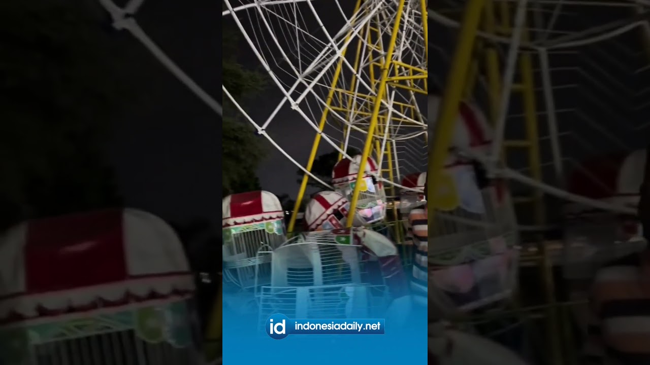 Bianglala Pasar Malam di Karanganyar Patah, 2 Pengunjung Terjatuh