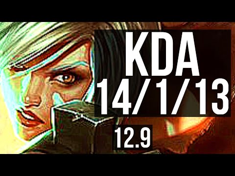 RIVEN vs CORKI (TOP) | 14/1/13, 7 solo kills, Legendary, 1.4M mastery, 400+ games | NA Master | 12.9