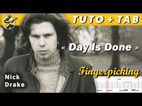"Day Is Done" - NICK DRAKE ♦ TUTO + TAB ♦ Fingerpicking Acoustic Folk Guitar