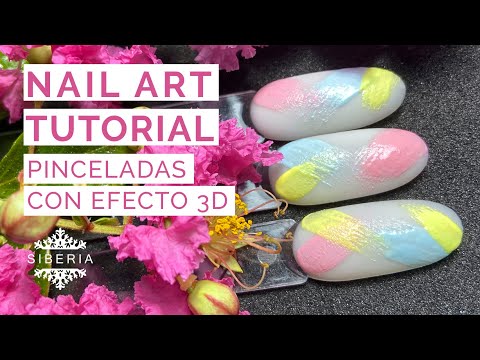 Nail Art Tutorial: pinceladas con efecto 3d 🎨