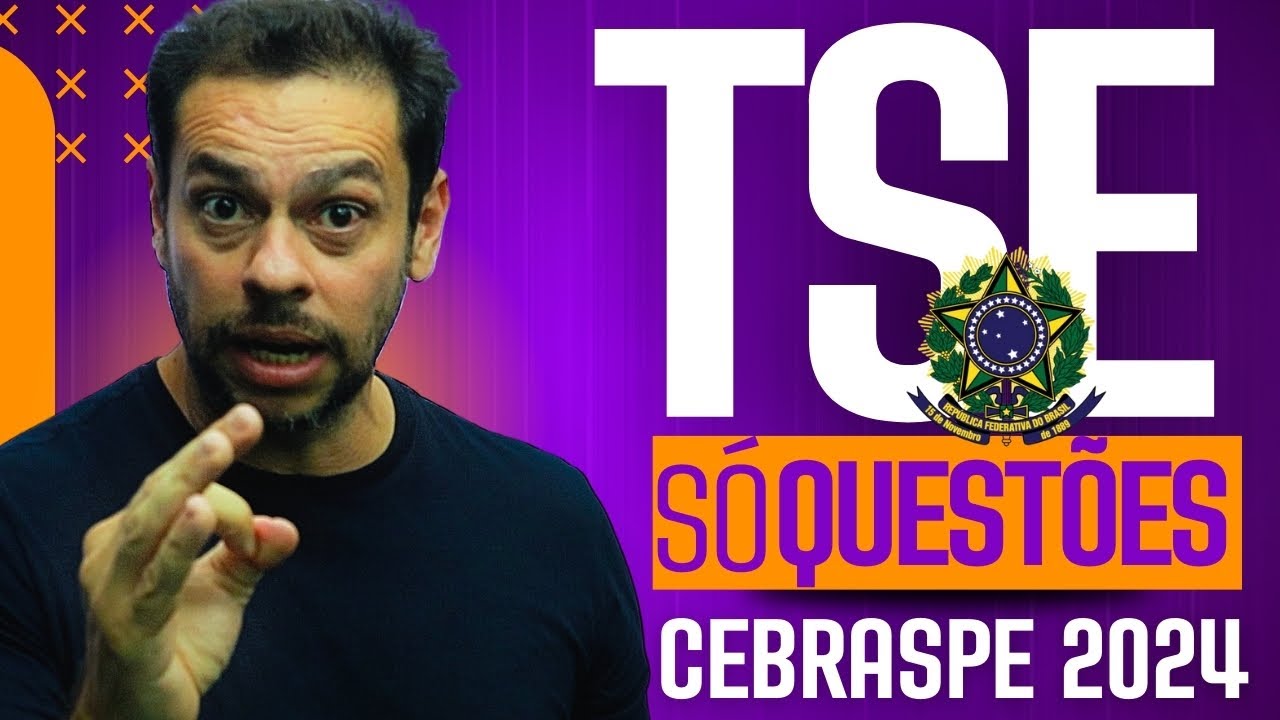 🔴TSE 2024 | QUESTÕES COMENTADAS | Português CEBRASPE ✅❌