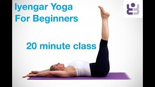25 minute Beginners Iyengar Yoga - Floor Practice