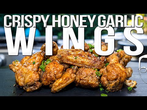 CRISPY HONEY GARLIC WINGS | SAM THE COOKING GUY 4K