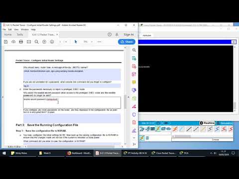 6.4.1.3 Packet Tracer - Configure Initial Router Settings #ProdiTIUMB
