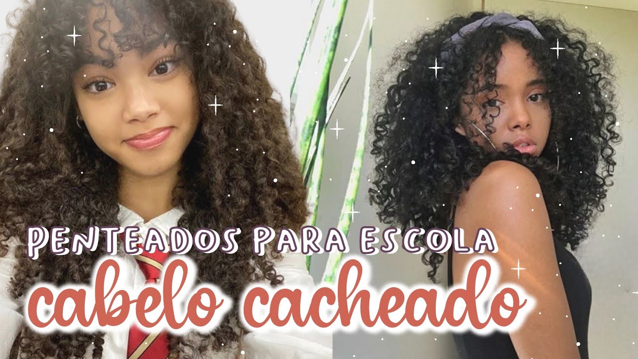 12 PENTEADOS LINDOS PARA USAR NA ESCOLA/FACULDADE | IDEIAS PARA CABELOS CACHEADOS *dicas, hairstyle*