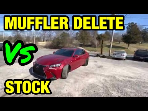 Lexus GS 350 3.5L V6 BEFORE & AFTER! STOCK vs MUFFLER DELETE!