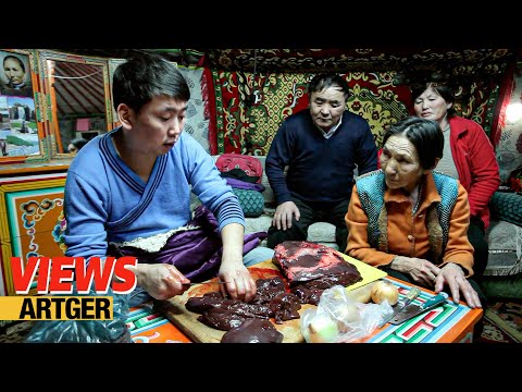Beef Liver Grilled With The Sheep's Tail Fat - Real...