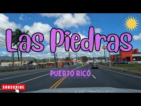 Las Piedras, PUERTO RICO in 4K! Driving around town