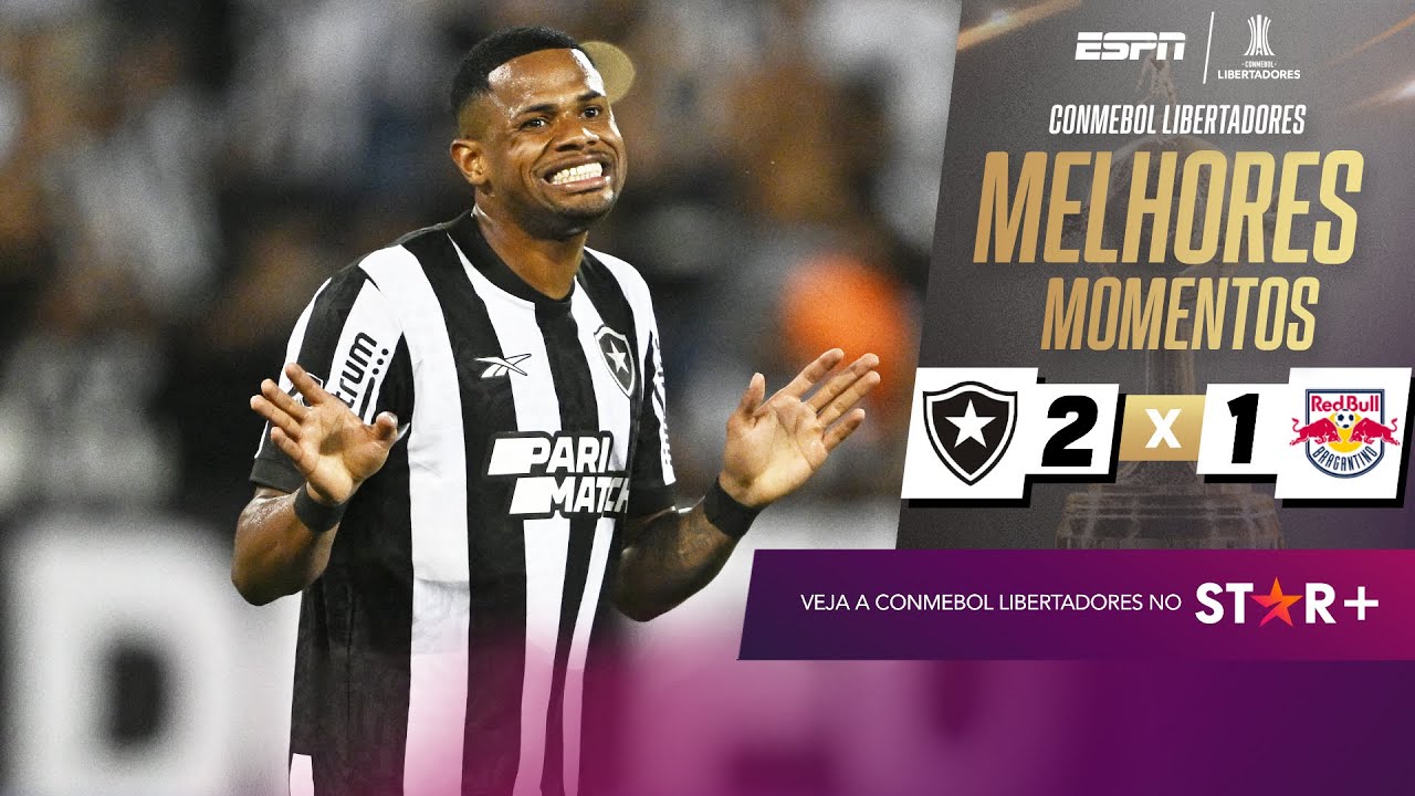 VÍDEO | Golaços de Júnior Santos e melhores momentos de Botafogo 2×1 Red Bull Bragantino pela Libertadores