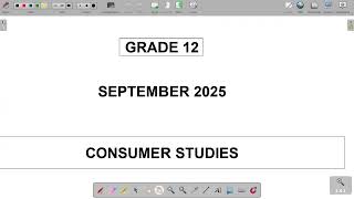 GRADE 12 CONSUMER STUDIES FULL SEPTEMBER PREPATORY EXAM 2025