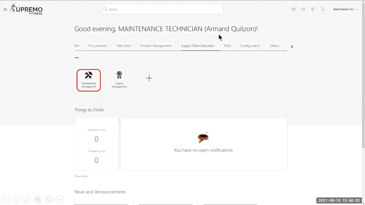 Oracle's Maintenance Cloud: A Day in the Life of a Maintenance Manager