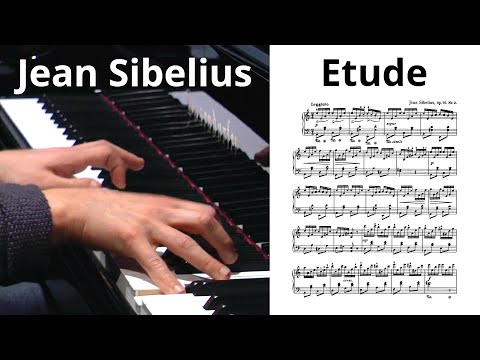 Jean Sibelius: Etude in A minor, Op. 76, No. 2 [with SCORE] ~ Vadim Chaimovich