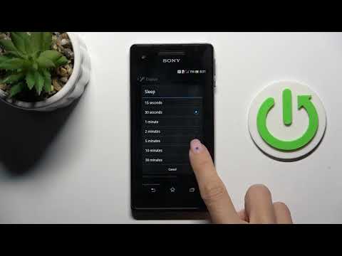 How to Change Screen Timeout on Sony Xperia V