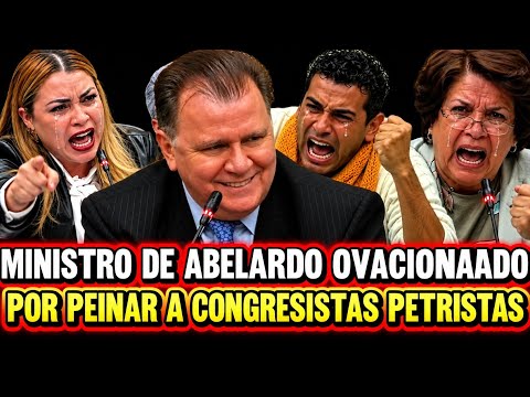 MINISTRO DE ABELARDO OVACIONADO🐯 POR PEINAR A CONGRESISTAS PETRISTA😭