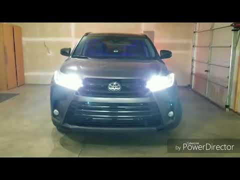 LED Headlight Bulbs 2018 Toyota Highlander LASFIT LS Series H11 9005 LED Installation Super Bright