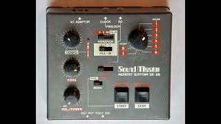 Video thumbnail for Sound Master Memory Rhythm SR 88 – sound, operation, programming by the fsb