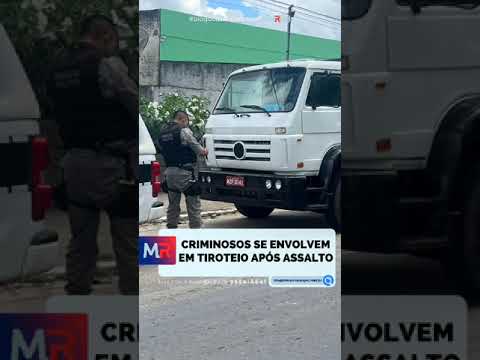 Criminosos assaltam caminhoneiro e trocam tiros com a polícia em São Sebastião de Lagoa de Roça/PB