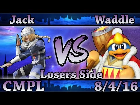 CMPL 13 - Jack (Sheik) Vs !sip|Waddle (Fox, DDD) Smash Wii U Losers Side - Smash 4