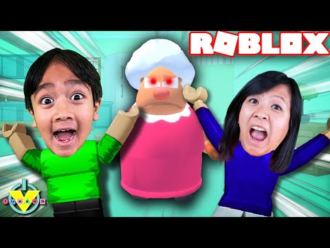 Scary Grandma Visits Ryan and Mommy! Let's Play Roblox Grandma Visits with Ryan's Mommy!