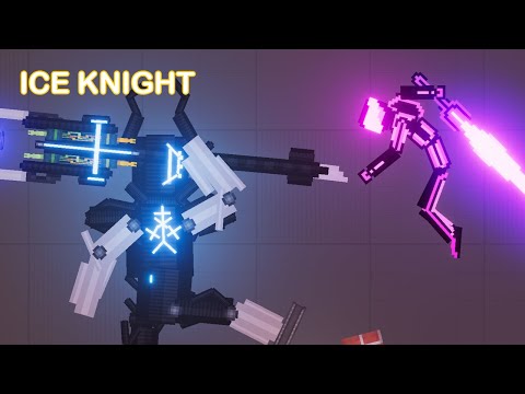 NEW! Ice Knight vs Copper Army vs Neonetics Mod in Destructible Zone - People Playground 1.21.3