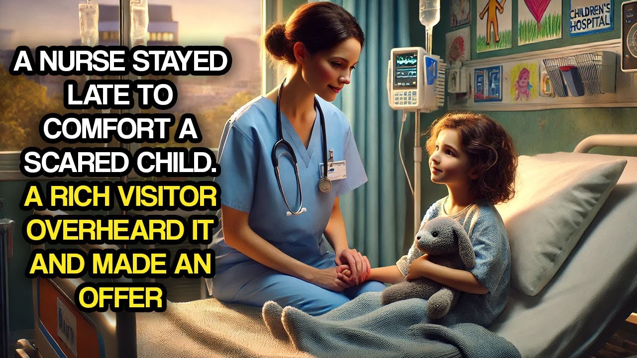 A Nurse Stayed Late to Comfort a Scared Child. A Rich Visitor Overheard it and Made An Offer