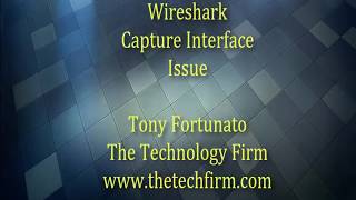 Wireshark Capture Interface Issue