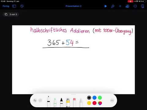 Halbschriftliches Addieren