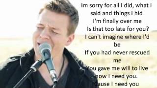Tyler Ward “The Hardest Thing“ Lyrics