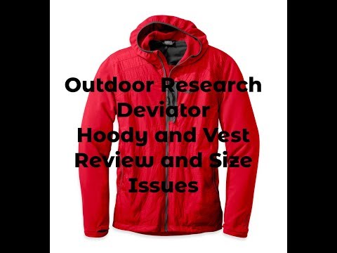 Outdoor Research Deviator Hoody and Vest Sizing and Initial Review