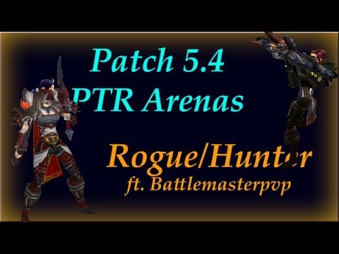 Patch 5.4 PTR - 2200 MMR 2s Arena (1080p) Rogue/Hunter - World of Warcraft Mists of Pandaria Pvp