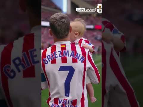 ❤️🥹 Antoine Griezmann qui fait son entrée avec ses enfants pour sa dernière au Metropolitano...