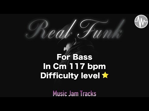 Real Funk Jam for【Bass】C Minor  BPM117 | No Bass Backing Track