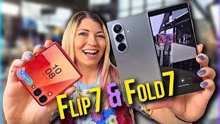 FIRST IMPRESSIONS of the NEW Samsung Galaxy Z Fold 7, Flip 7, Flip 7 FE, and Watch 8 IN HAND!