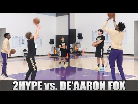 DE'AARON FOX VS. 2HYPE - WHO CAN MAKE MORE CONSECUTIVE FREE THROWS? Video