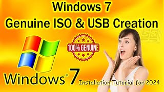 Windows 7: Genuine downloads, Installation, Multi-Edition ISO, USB Guide! 2024