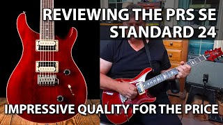 Video thumbnail for PRS SE Standard 24 - Vintage Cherry - Sound Samples and Review by Tony Lee Glenn