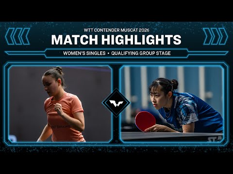 Audrey Zarif vs Huang Ching-Chia | WS QGS | WTT Contender Muscat 2026