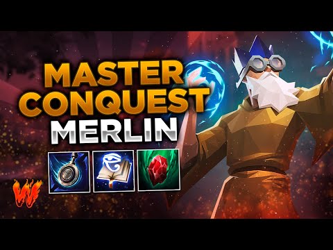 MERLIN, CONTROLANDO LOS ELEMENTOS ^^ - Warchi - Smite Conquest