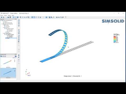 SIMSOLID geometric non-linear analysis