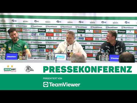 Press conference FRISCH AUF! Göppingen - THW Kiel. Presented by TeamViewer