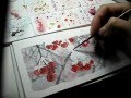 Как нарисовать снег акварелью,watercolor,Aquarell 
