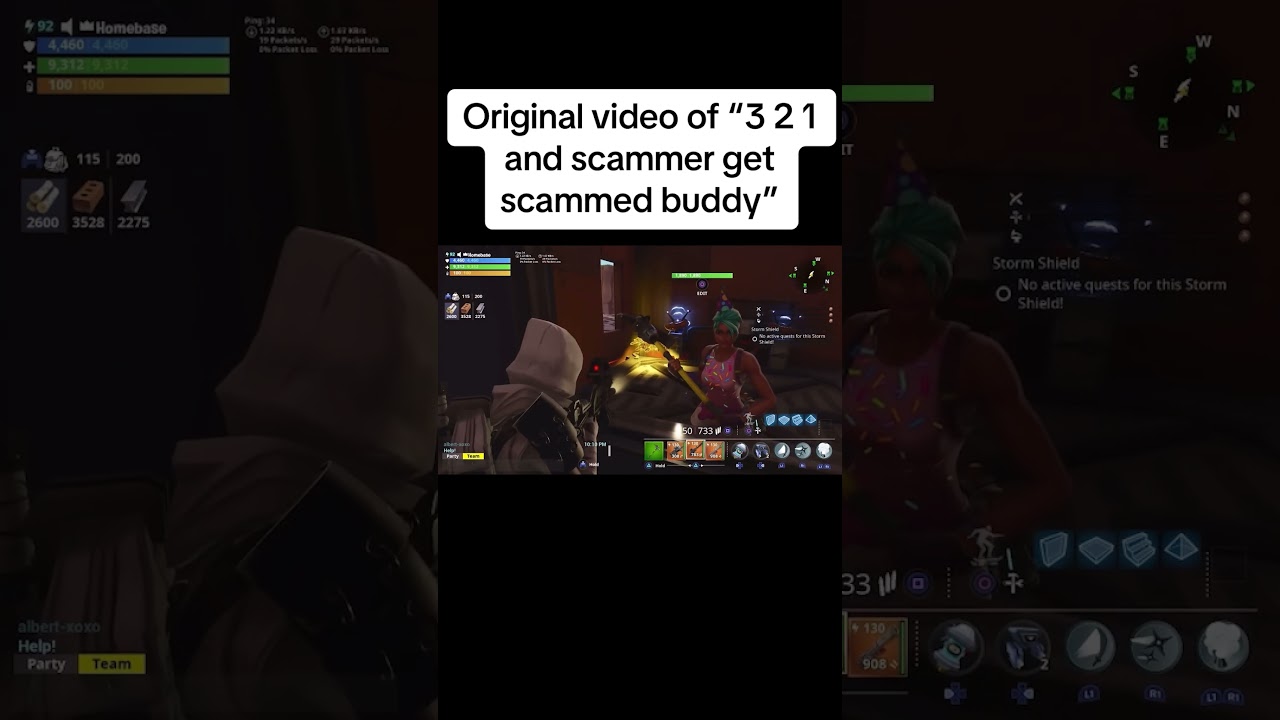 Original video of and scammer get scammed buddy exposed!!! #fortnitememes