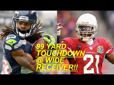 WHO CAN GET A 99YD TOUCHDOWN FIRST?!? RICHARD SHERMAN VS PATRICK PETERSON AT WIDE RECEIVER!!