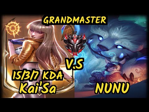 Minerva (KAI'SA) vs NUNU & WILLUMP - 15/3/7 KDA JUNGLE GAMEPLAY - BR Ranked GRANDMASTER