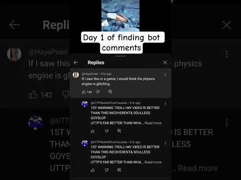 day 1 of finding bot comments