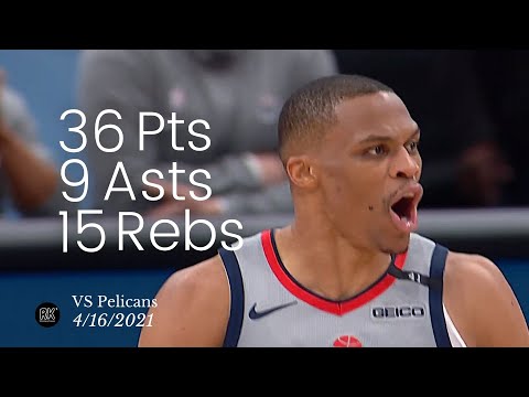 Russell Westbrook 36 Pts, 9 Asts, 15 Rebs vs Pelicans | FULL Highlights