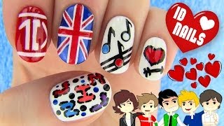 1D Nails - One Direction Nail Art